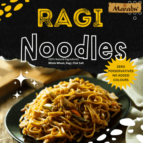 Ragi Noodles | Finger Millet | Whole Wheat Noodles | No Preservatives | No Added Colours 190-200gm